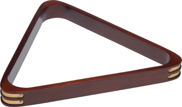 Wooden w/ Brass Corners Triangle Rack - Chocolate Wooden w/ Brass Corners Triangle Rack - Chocolate